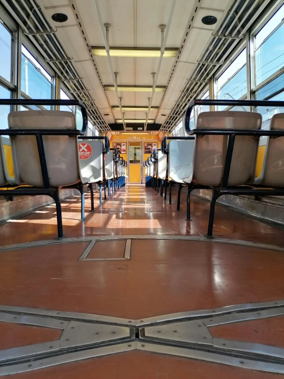 a group of chairs sitting next to each other on a train, profile image