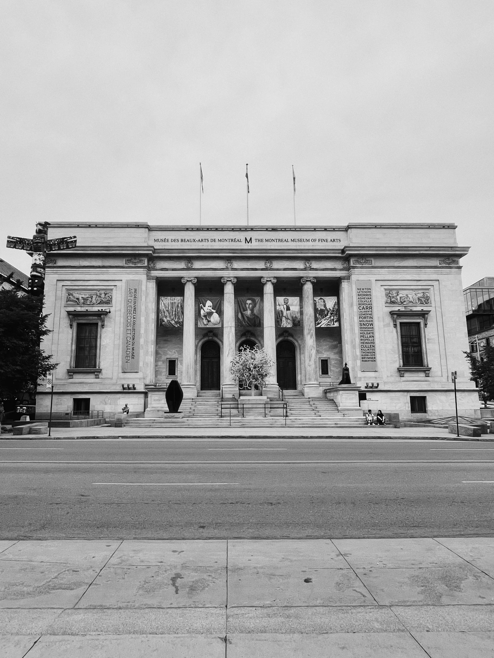 black and white pograph of an architectural building