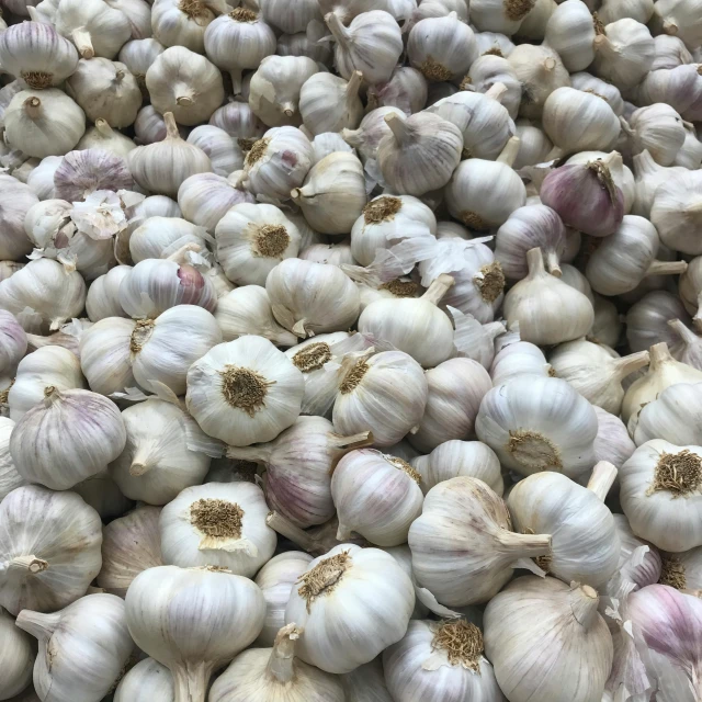 a pile of garlic sitting on top of a table, paisley, full colour, 8 l, highly polished