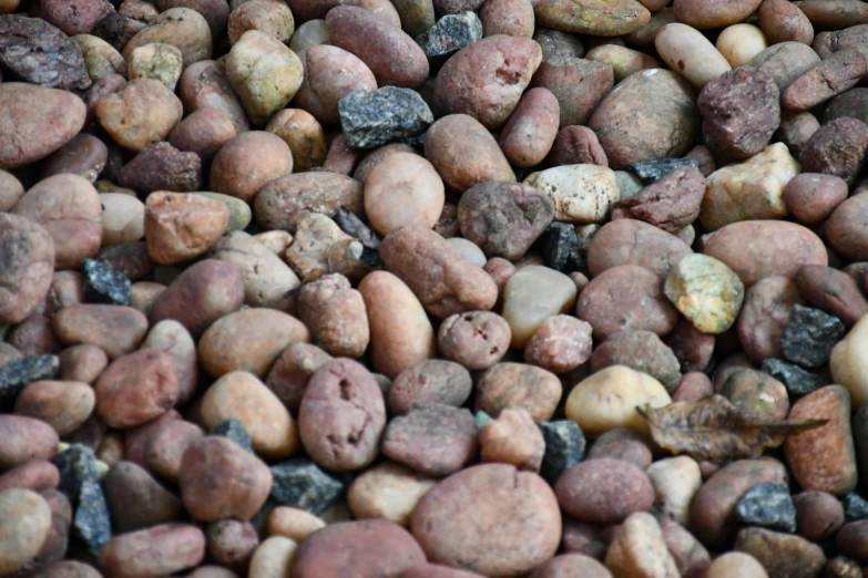 a close up of a pile of rocks, an album cover, by Joe Bowler, unsplash, reddish - brown, beans, ((rocks)), multicoloured