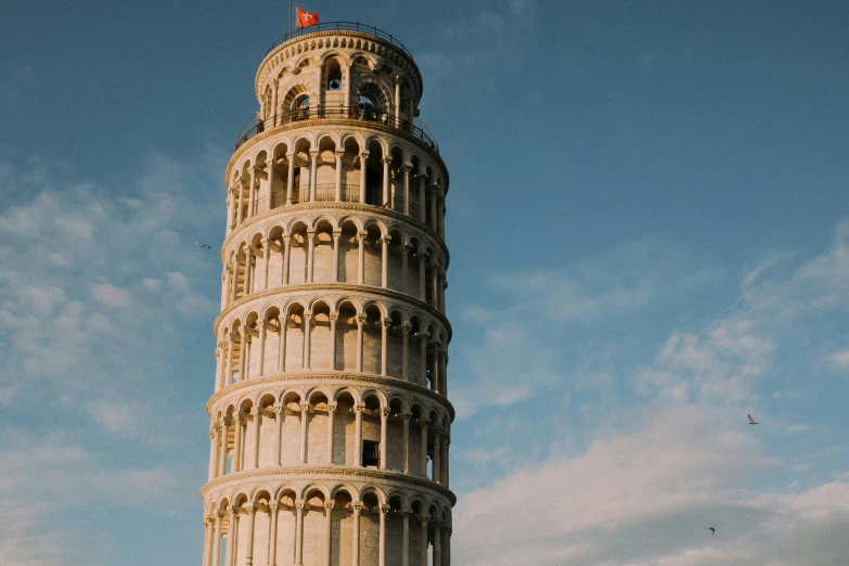 a tall tower sitting on top of a lush green field, pexels contest winner, renaissance, intricate pasta waves, 🚿🗝📝, profile image, the leaning tower of pizza