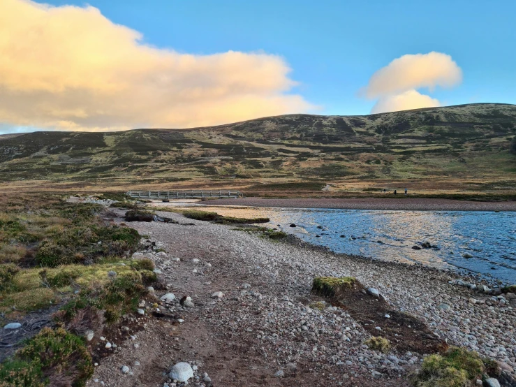 the view of a large river that flows into another river