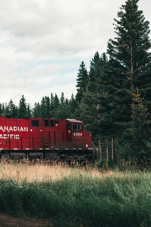 a train that is going down the tracks