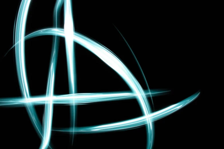 a blue light swirl on a black background, an album cover, deviantart, anarchy, antennae, lines, profile picture