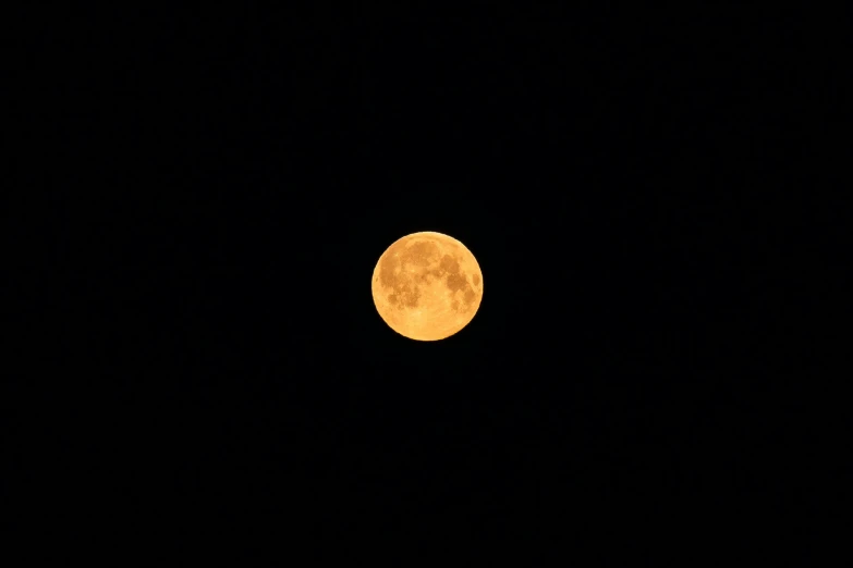 a full moon is seen in the dark sky, a picture, by Jan Rustem, pexels, minimalism, orange yellow ethereal, 1024x1024, ✨🕌🌙, yellow overall