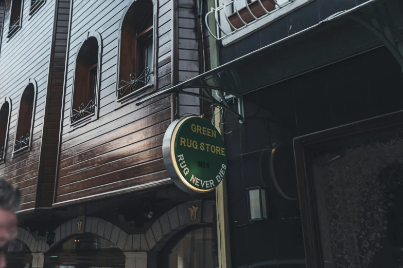 a pub sign with the word'green big future '