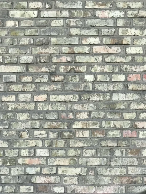 an old brick wall made from white bricks