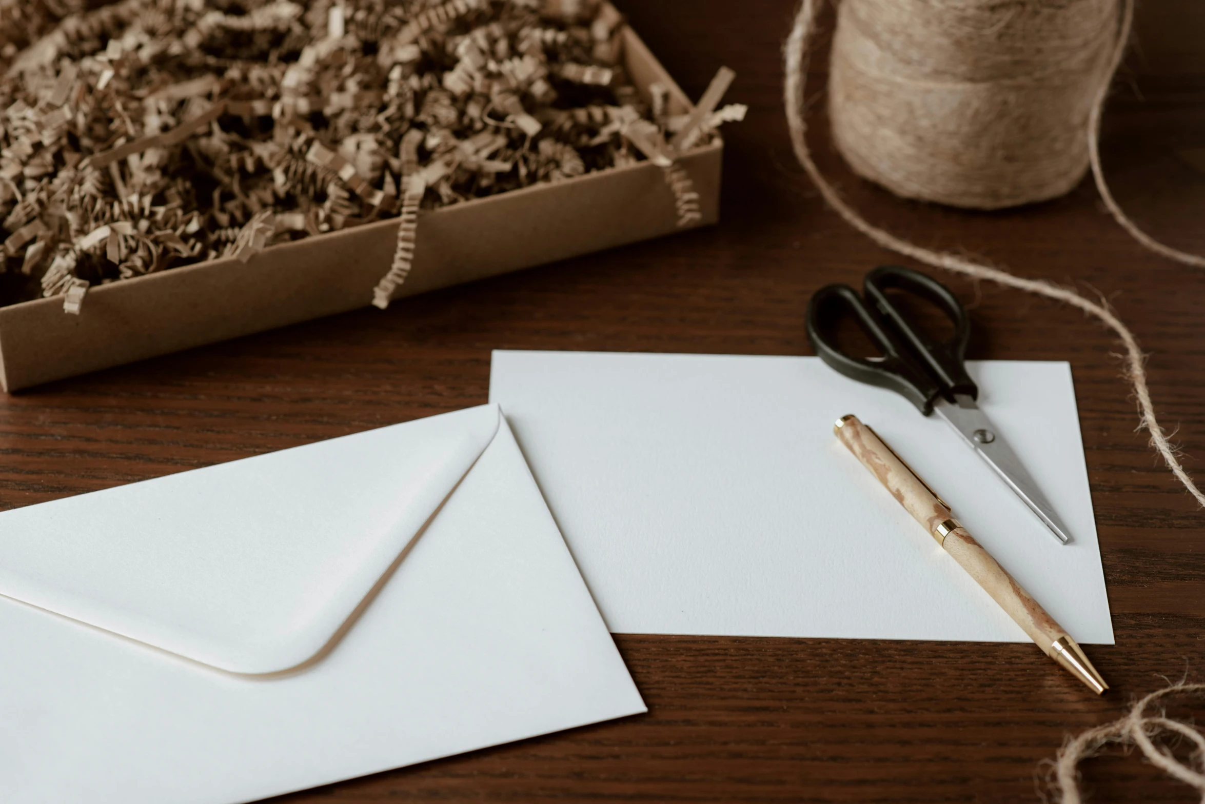 a pair of scissors sitting on top of a table