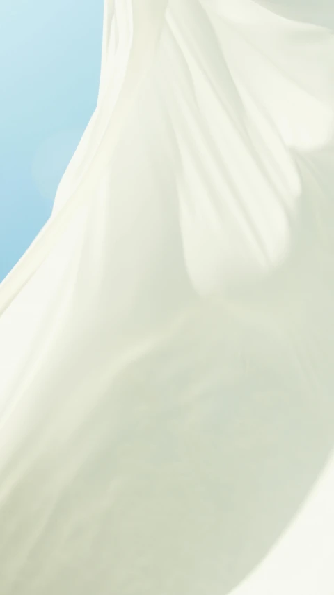 a man flying through the air while riding a skateboard, an album cover, inspired by Georgia O’Keeffe, instagram, very long white cloak, website banner, folds of fabric, no - text no - logo