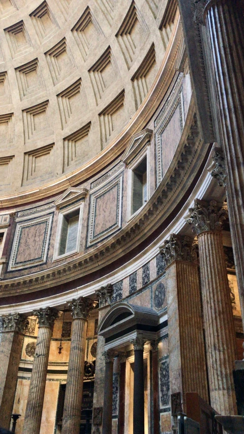 an image of the inside of a building, by Robbie Trevino, trending on unsplash, neoclassicism, pantheon, highly detailed stonework, panorama, 2 5 6 x 2 5 6 pixels