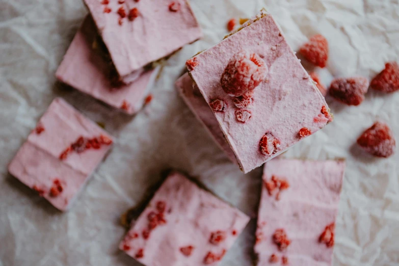 raspberry fudge fudge fudge fudge fudge fudge fudge fudge fudge fudge fudge fudge fu, a photo, by Emma Andijewska, pexels, arabesque, parchment paper, thumbnail, flattened, dragon fruits