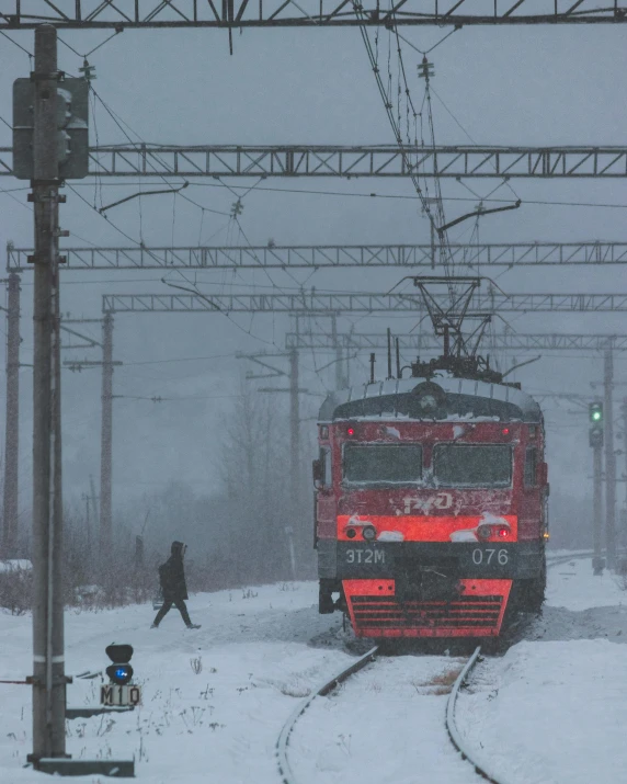 the train has pulled in and out of its station