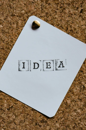 a piece of paper with the word idea written on it, by Konrad Witz, 9 9 designs, viral image, illustrative, 1 2 9 7