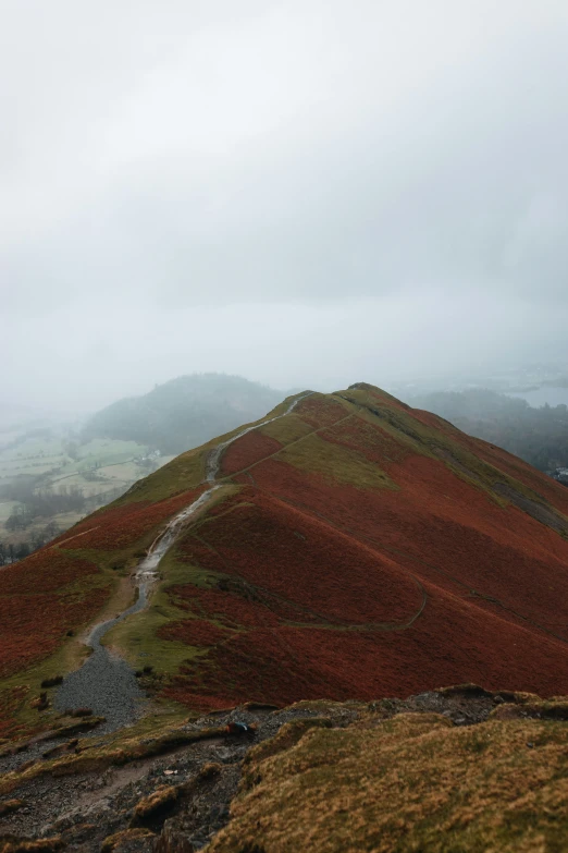 a cloudy sky over the top of a mountain