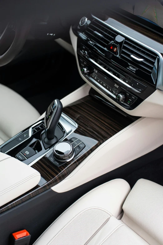 a dash and center console in a bmw vehicle