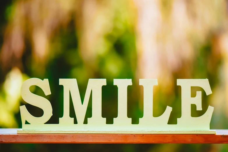an image of a smile shaped sign