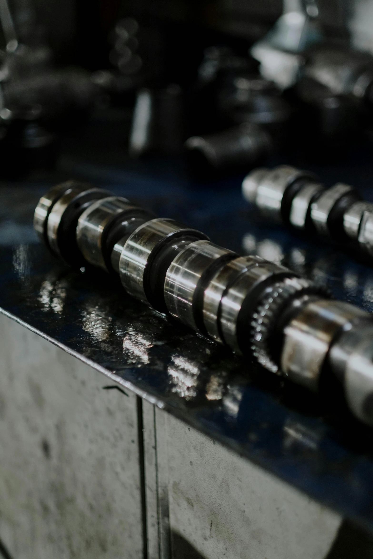 a close up of a metal object on a table, machinery, ( mechanical ), thumbnail, compressed