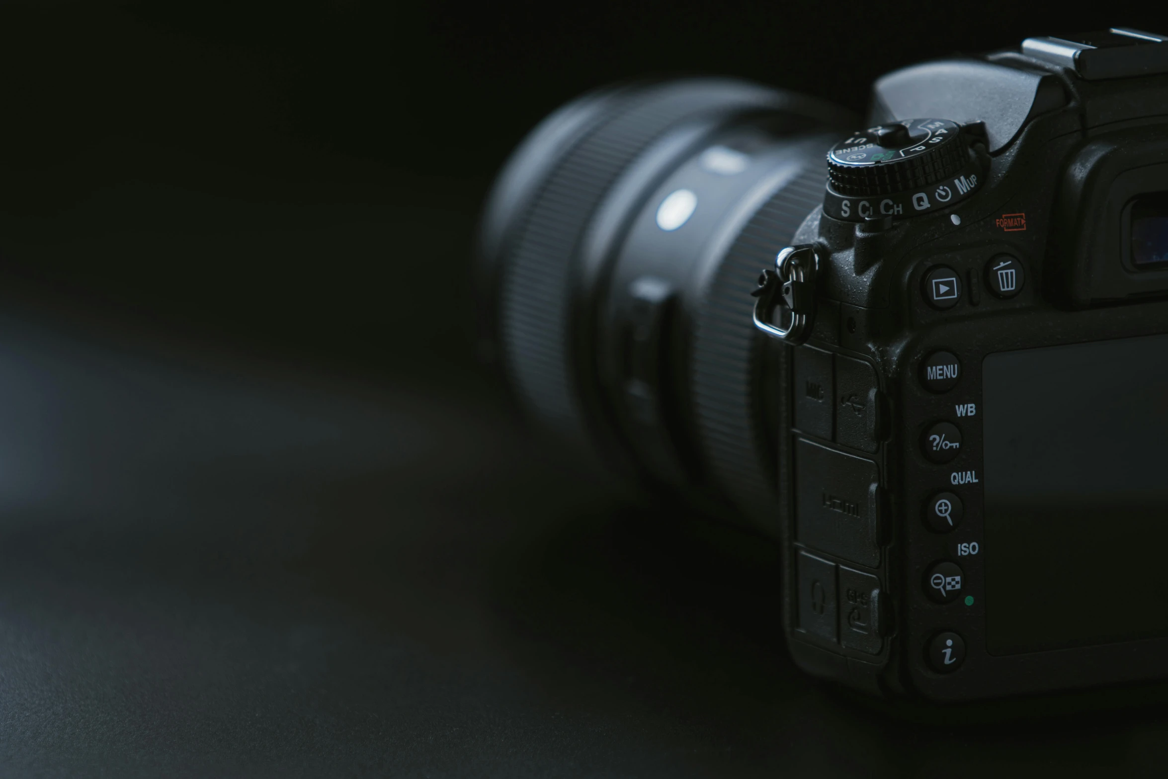 a close up of a camera on a table, pexels contest winner, 8 k. lifelike. nikon d 8 5 0, full body shot 4k, low-key, from 8 k matte