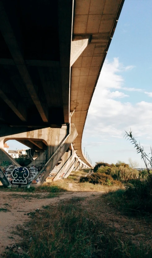 a man riding a skateboard under a bridge, an album cover, unsplash, graffiti, landscape 35mm veduta photo, in spain, 15081959 21121991 01012000 4k, instagram story