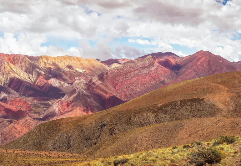 a view from the bottom of a mountain looking up at a large expanse