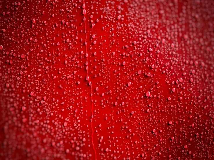 a red umbrella with water droplets on it, a macro photograph, by Jan Rustem, minimalism, red painted metal, wallpaper mobile, 64x64, red-fabric