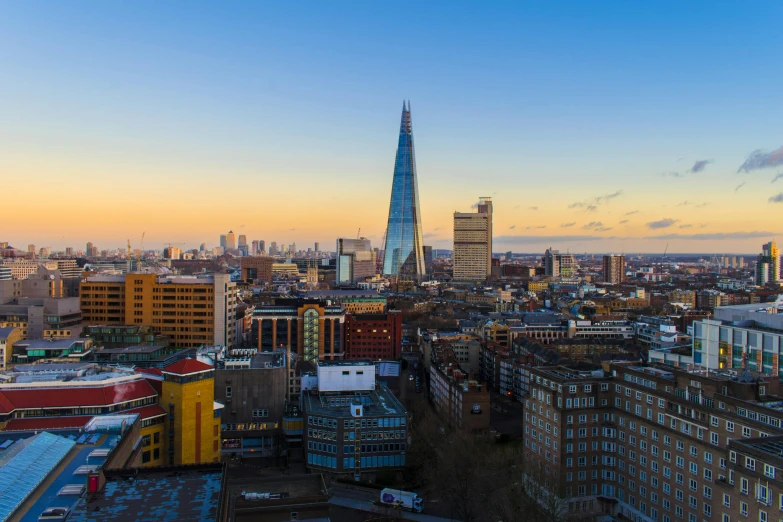 london skyline with the shard of the shard of the shard of the shard of the shard of the sha, pexels contest winner, full body image, at golden hour, youtube thumbnail, wide high angle view