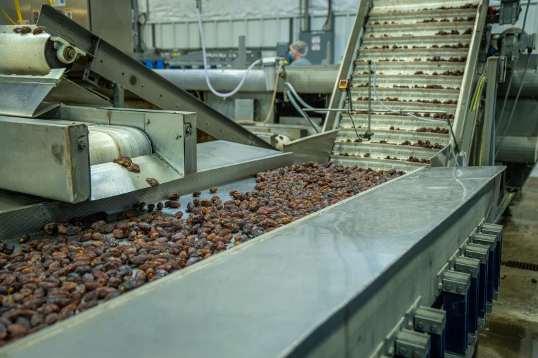 the machine is loading some seeds out of it