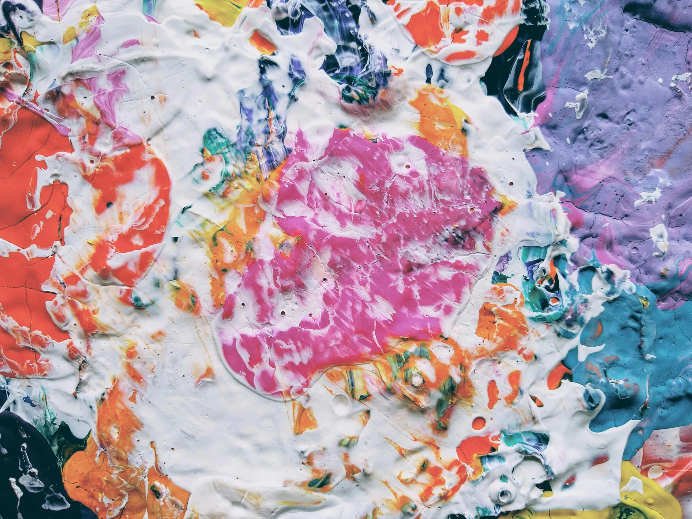 a close up of a cake covered in icing, trending on pexels, action painting, paper collage art, blobs, floral splash painting, simple art