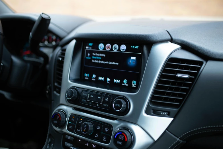 a close up of the dashboard of a car, gm screen, square, media photo, thumbnail