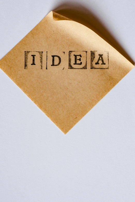 a piece of paper with the word idea written on it, by Konrad Witz, - 9