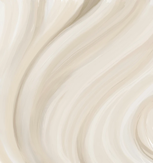 a close up of some white paint on a table, long wavy white hair, illustration 8 k, cream white background, vanilla - colored lighting