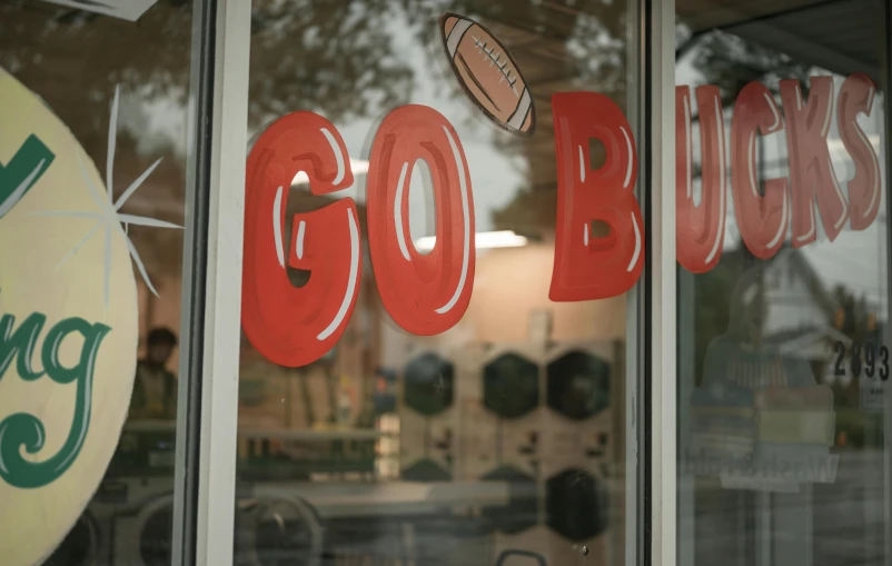 an image of the window sign outside a store