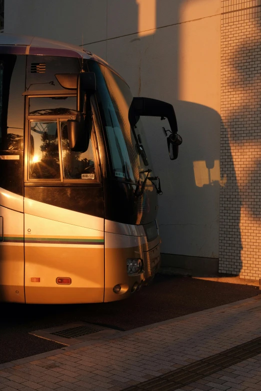 a bus that is sitting in the street