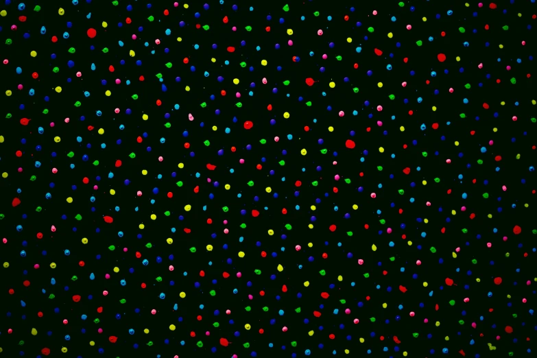 multicolored dots on a black background, inspired by Kusama, tumblr, detailed color scan, night covered in stars, 2 0 5 6 x 2 0 5 6, taken on a 2000s camera