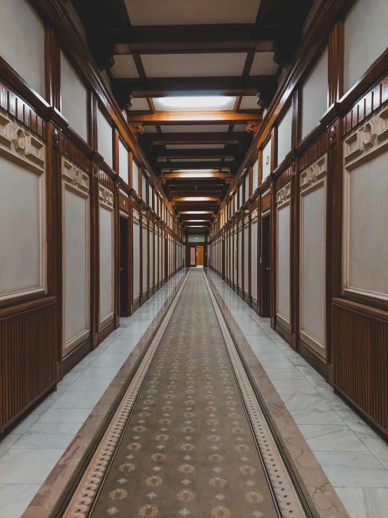 rows of doors in an asian style room