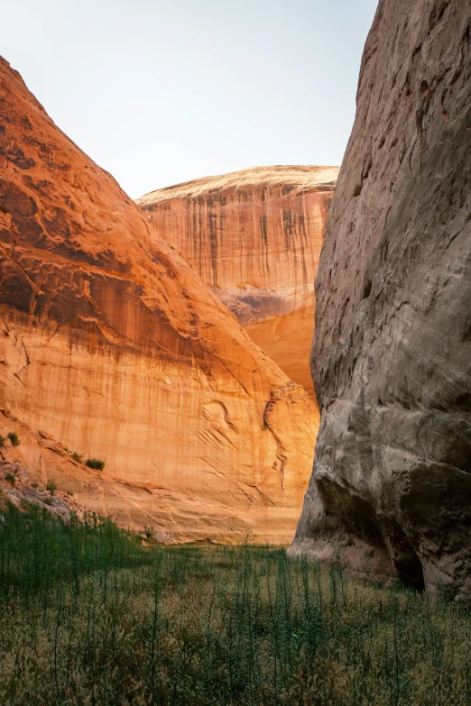 a view of a canyon between two mountains