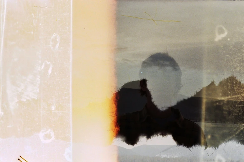 a fire hydrant sitting in front of a window, a polaroid photo, inspired by Attila Meszlenyi, lyrical abstraction, sun behind him, (abstract), clear silhouette, portrait no. 1