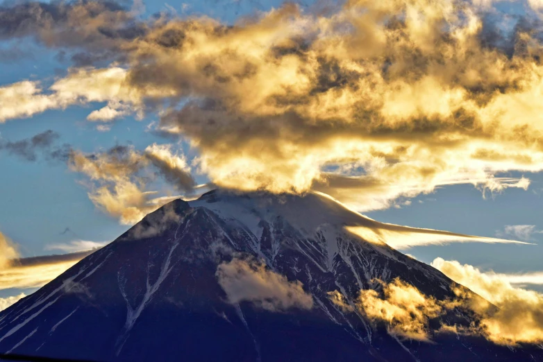 the view of an unusual mountain is stunning