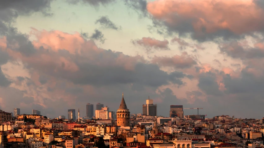 an image of the city in europe from across the water