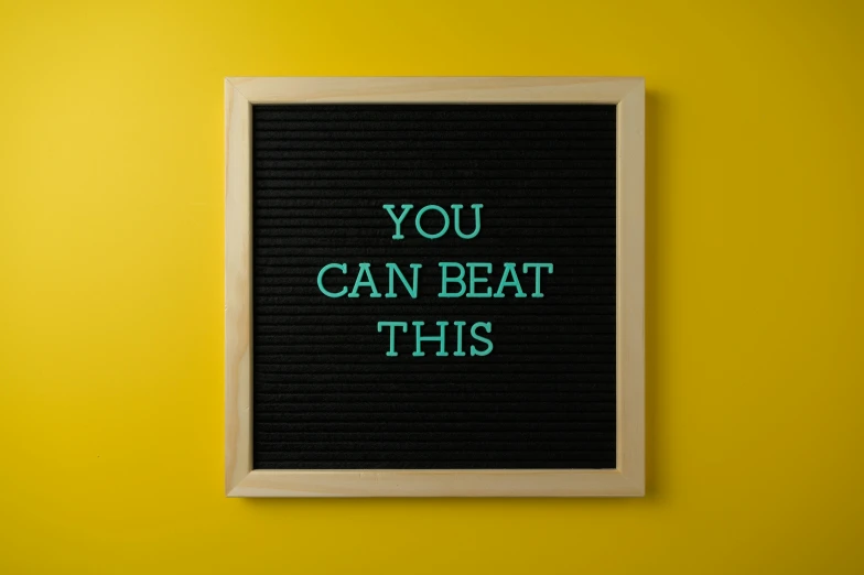 a letter board that says you can beat this, pexels contest winner, bright and energetic, beastly, 🌻🎹🎼, strategy game