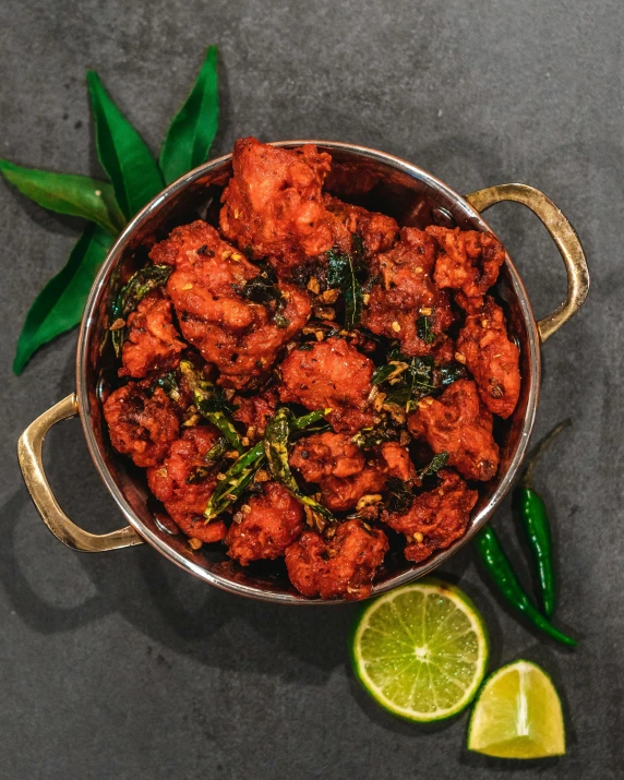 a bowl of food sitting on top of a table, jayison devadas, chicken, thumbnail, spicy