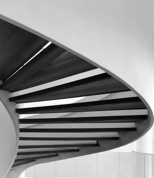 a black and white photo of a spiral staircase, by Zha Shibiao, pexels contest winner, light and space, john pawson, close-up!!!!!, cg architects, ilustration