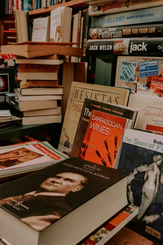 a pile of books sitting on top of a table, various items, thumbnail, cronenberg bookshop, jack