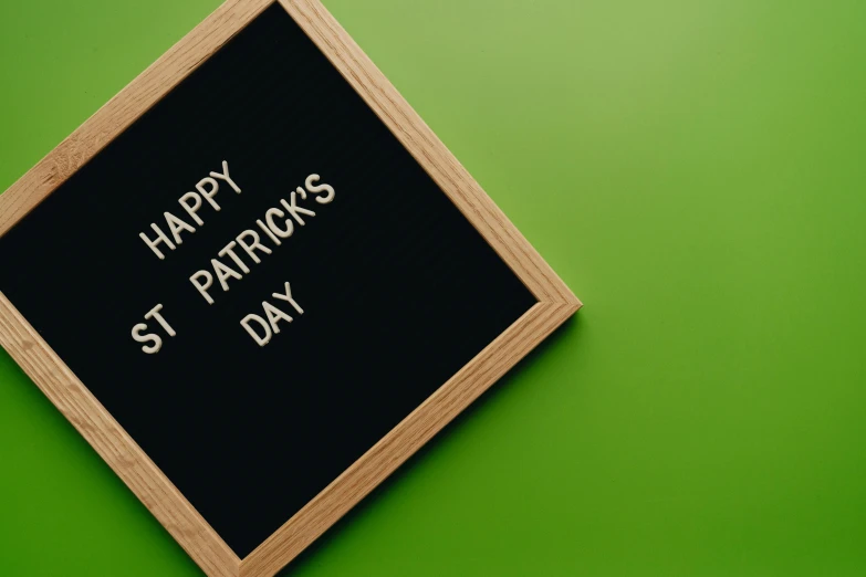 a chalk board with the words happy st patrick's day written on it, shutterstock, 1 6 x 1 6, first place, mint, 🇺🇦