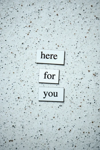 there is a sign that says here for you, by Niko Henrichon, trending on unsplash, concrete poetry, 15081959 21121991 01012000 4k, made of all white ceramic tiles, map