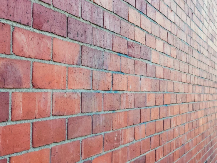 brick wall showing no patches or s, just red paint