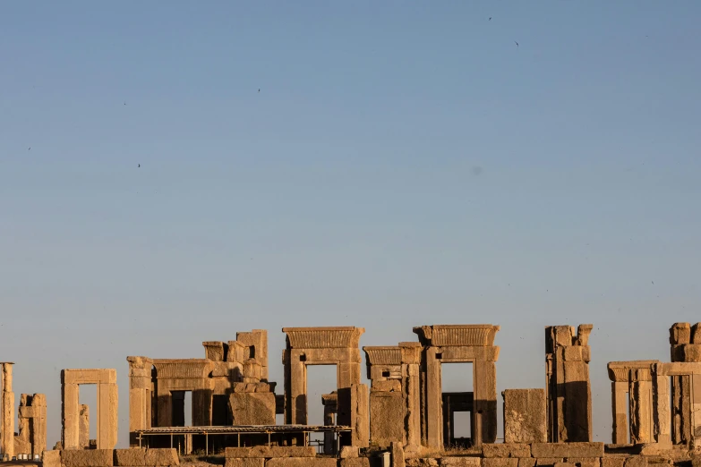 a large structure in the desert is shown