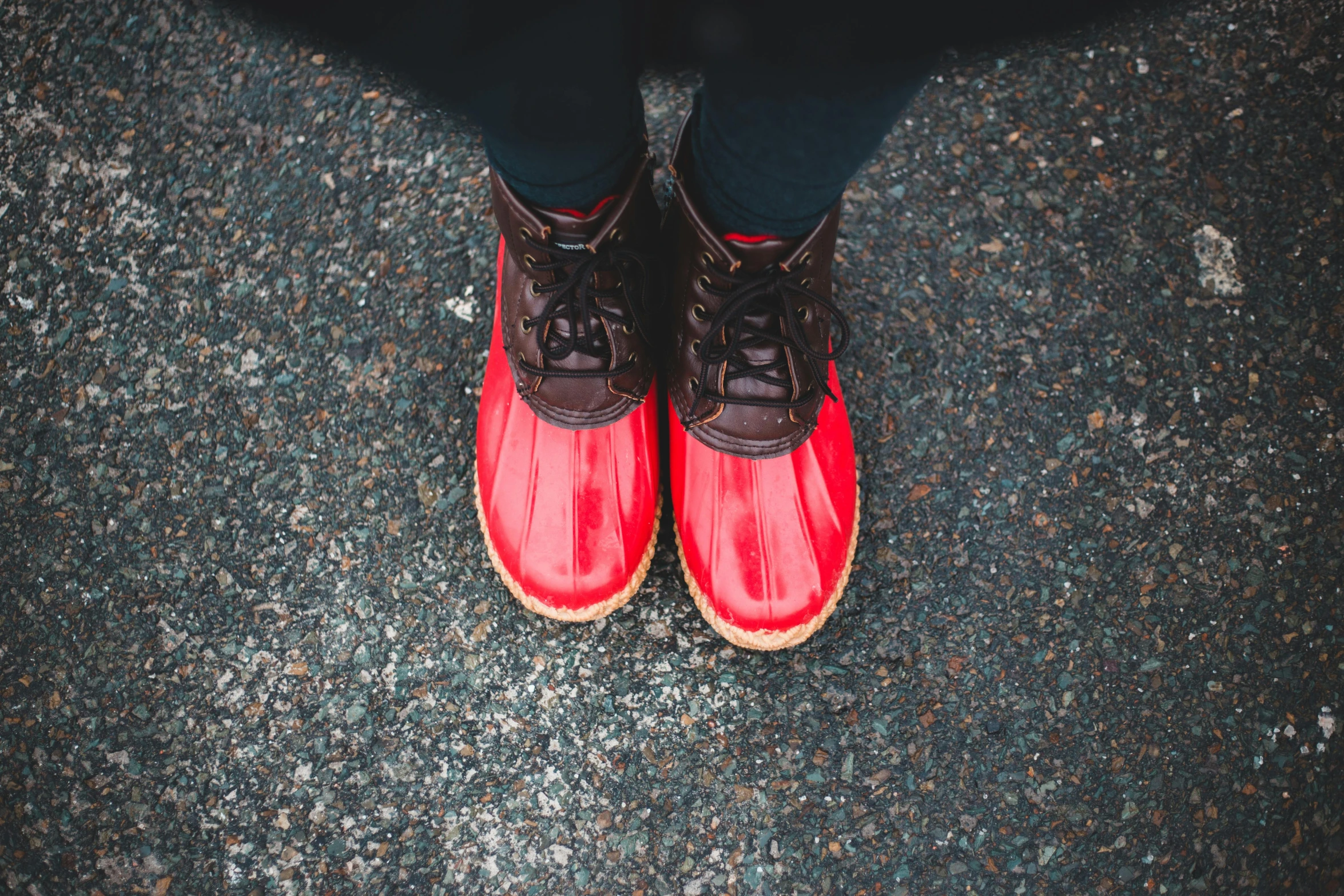 a pair of shoes are worn on a surface