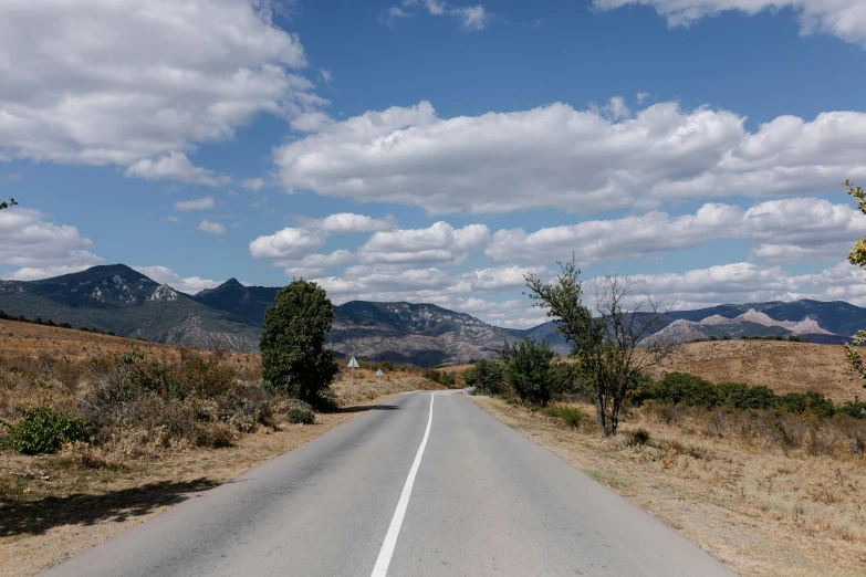 the road is empty and has no cars on it