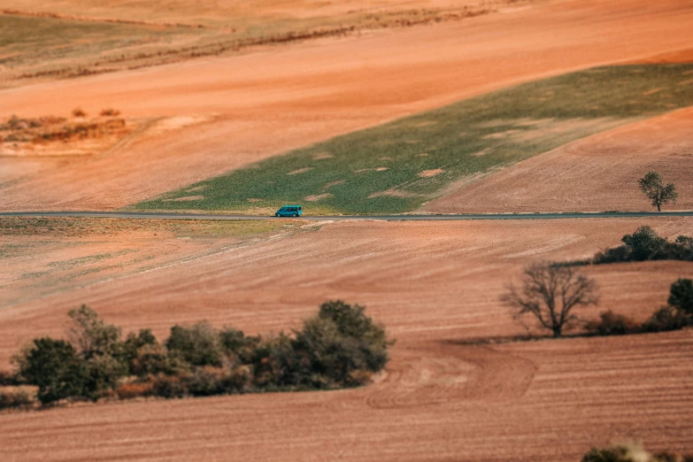 this is an image of the countryside from above